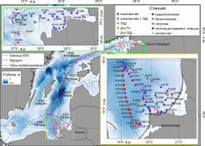 Предварительные результаты 61 рейса ПС "Академик Иоффе" в Балтийское море